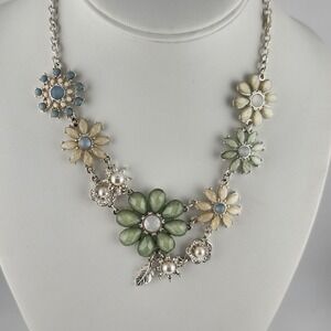 Icing‎ Multicolor Flowers Statement Necklace